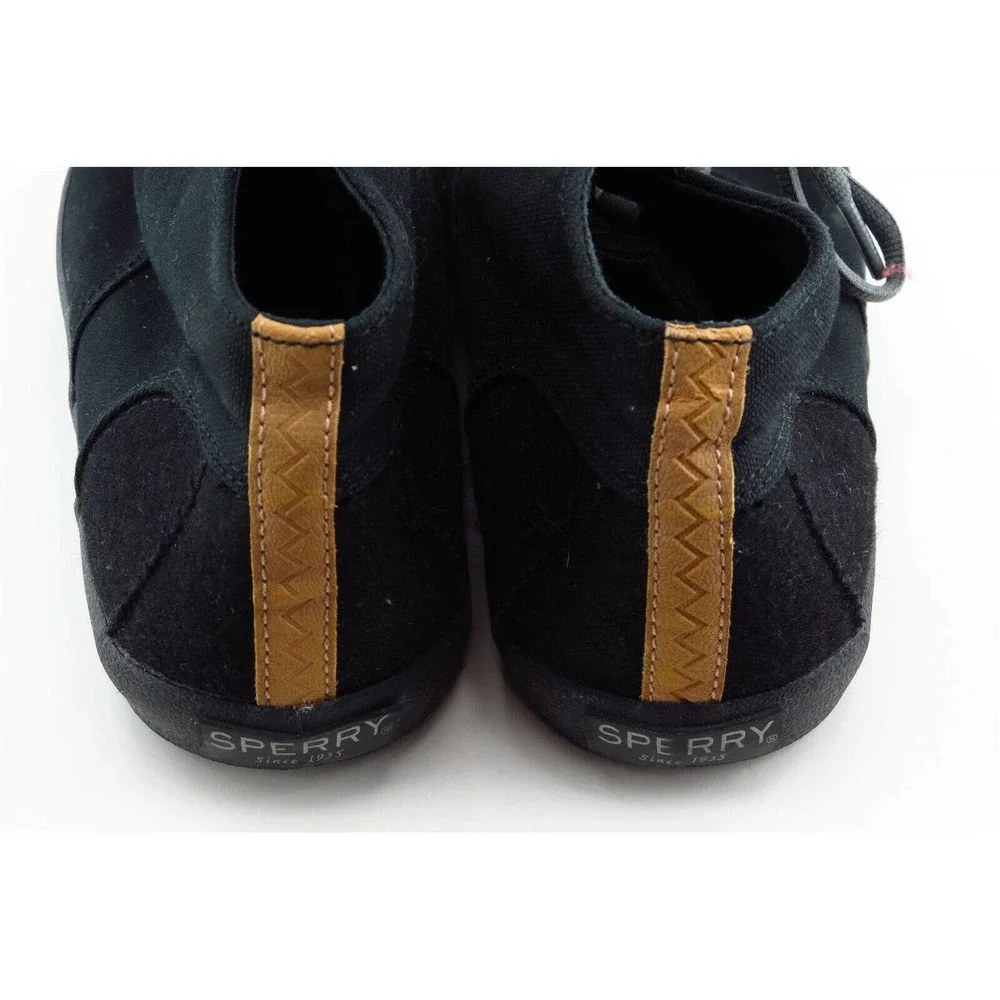 Sperry Top-Sider Boys‎ Shoes Size 3.5 M Black Fabric Sneaker